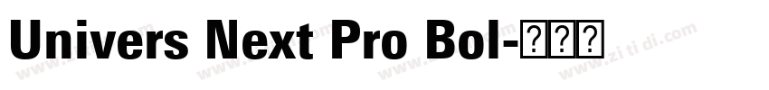 Univers Next Pro Bol字体转换